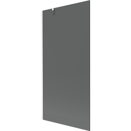 Mexen Next Badewannenwand 1-flügelig 90 x 150 cm, graphit, weiß - 895-090-000-00-40-20