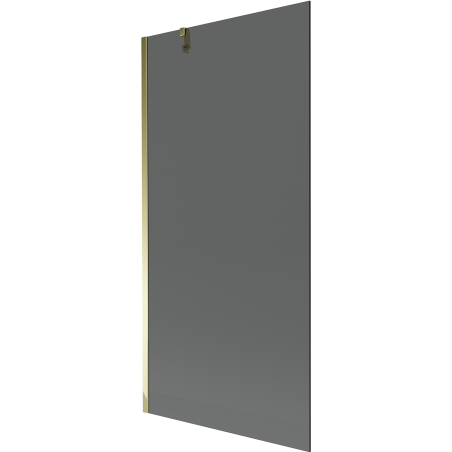 Mexen Next 1-flügelige Badewannenabtrennung 90 x 150 cm, Graphit, Gold - 895-090-000-00-40-50