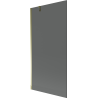 Mexen Next 1-flügelige Badewannenfaltwand 90 x 150 cm, graphit, gold - 895-090-000-00-40-50