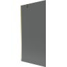 Mexen Next Duschwand 1-flügelig 90 x 150 cm, graphit, gold - 895-090-000-00-40-50