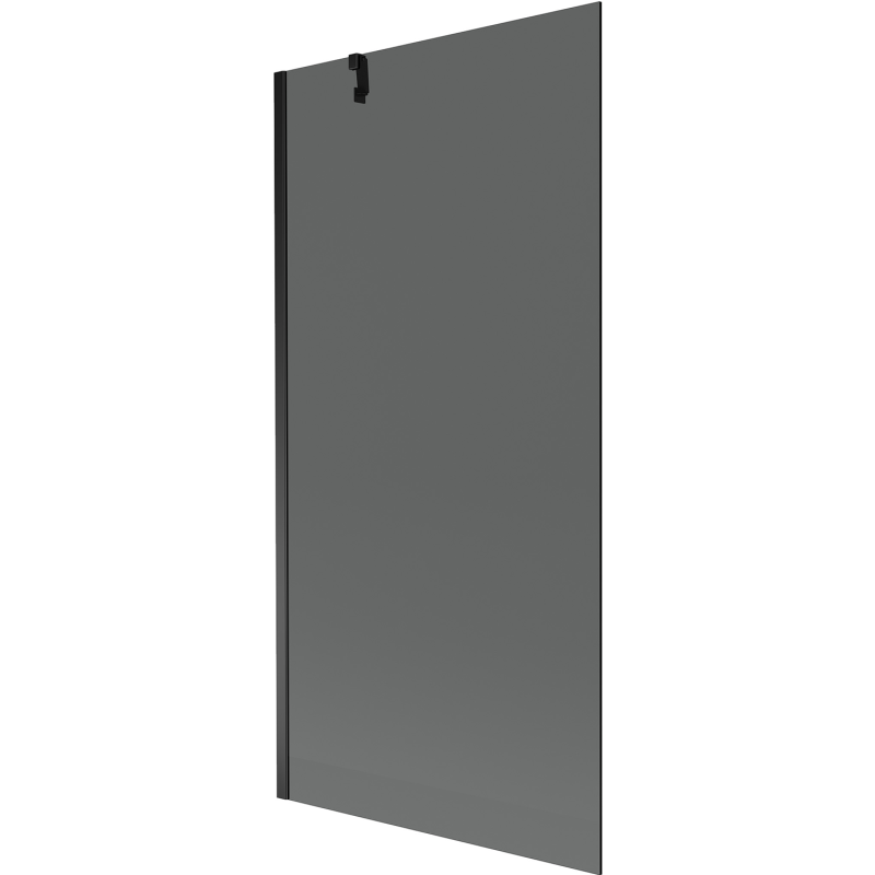 Mexen Next Badewannenfaltwand 1-flügelig 90 x 150 cm, Graphit, Schwarz - 895-090-000-00-40-70