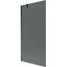 Mexen Next Badewannenfaltwand 1-flügelig 90 x 150 cm, Graphit, Schwarz - 895-090-000-00-40-70
