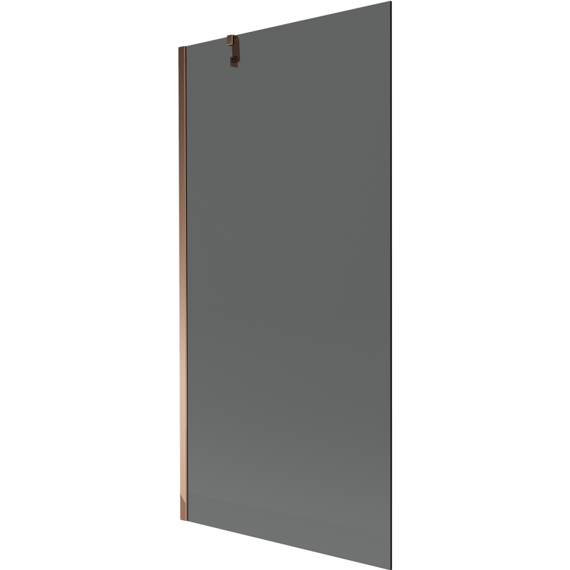 Mexen Next Duschabtrennung 1-flügelig 90 x 150 cm, Graphit, Roségold - 895-090-000-00-40-60