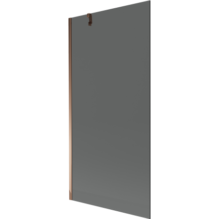 Mexen Next 1-flügelige Badewannenwand 90 x 150 cm, Graphit, Roségold - 895-090-000-00-40-60