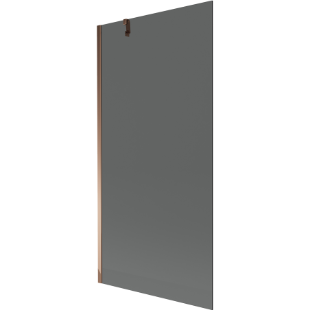 Mexen Next Duschabtrennung 1-flügelig 90 x 150 cm, Graphit, Roségold - 895-090-000-00-40-60