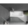 Mexen Next Duschabtrennung für die Badewanne 1-flügelig 100 x 150 cm, grafit, weiß - 895-100-000-00-40-20