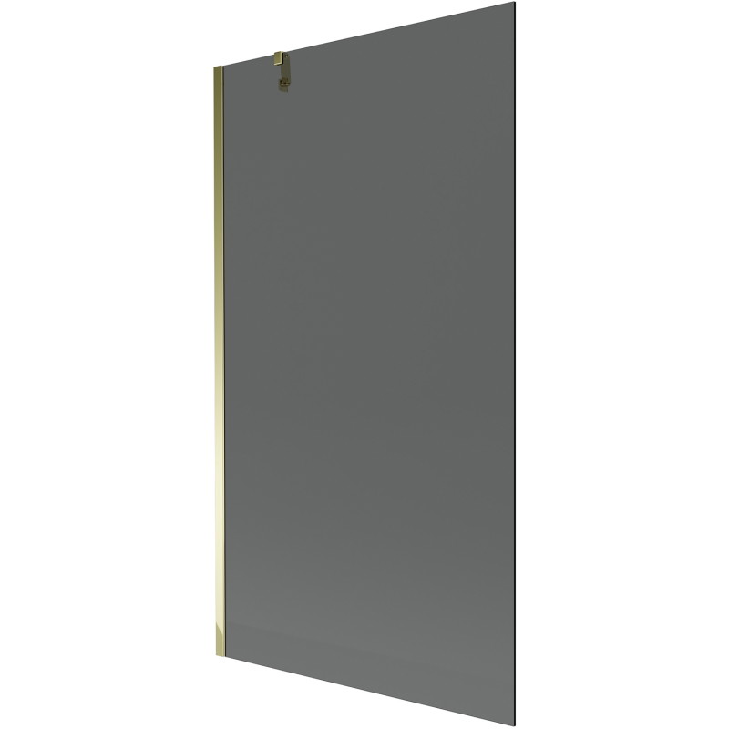 Mexen Next 1-flügelige Badewannenabtrennung 100 x 150 cm, graphit, gold - 895-100-000-00-40-50