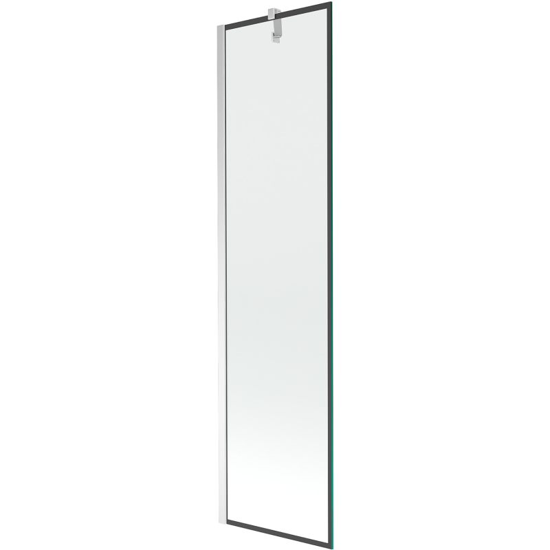 Mexen Next Einteilige Badewannenabtrennung 50 x 150 cm, schwarzer Rahmen, Chrom - 895-050-000-00-70-01