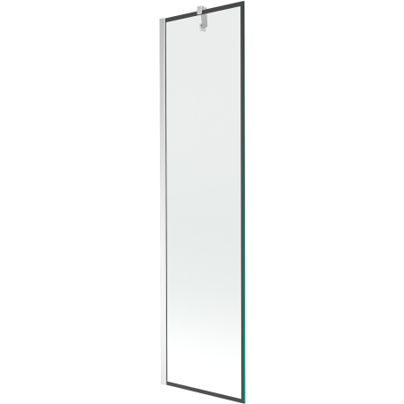 Mexen Next Einteilige Badewannenabtrennung 50 x 150 cm, schwarzer Rahmen, Chrom - 895-050-000-00-70-01