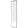 Mexen Next Einteilige Badewannenabtrennung 50 x 150 cm, schwarzer Rahmen, Chrom - 895-050-000-00-70-01