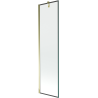 Mexen Next Duschaftwand 1-flügelig 50 x 150 cm, schwarzer Rahmen, gold - 895-050-000-00-70-50