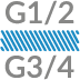 Anschlüsse G 1/2" und G 3/4"
