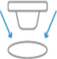 Reinigbarer Siphon von oben